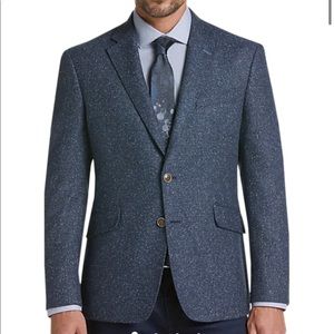Blue Herringbone Slim Fit Sport Coat